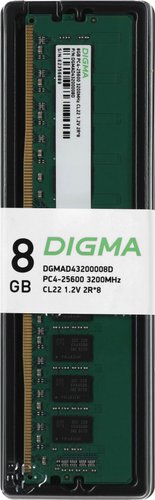 Оперативная память Digma 8ГБ DDR4 3200 МГц DGMAD43200008D – изображение в каталоге