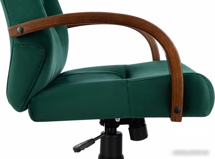 Офисное кресло Бюрократ T-9928WALNUT Fabric (зеленый Italia Green/дерево) – фото товара