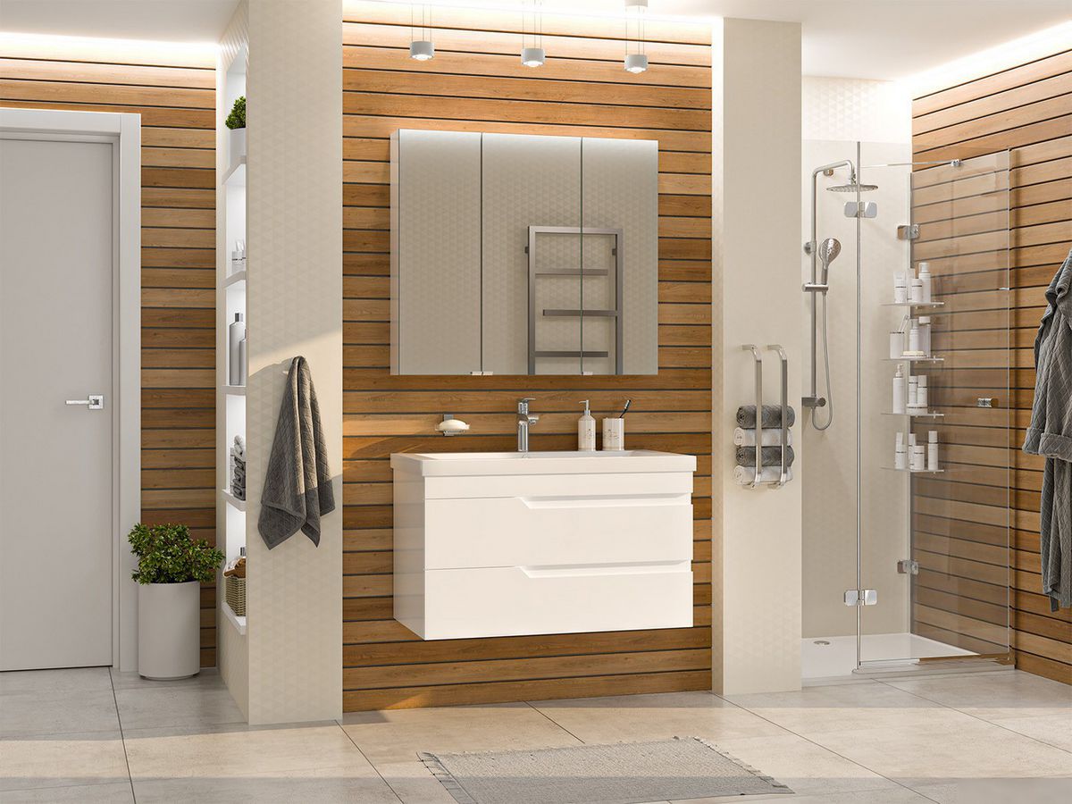 Misty Тумба под умывальник Софт 90 П-Соф-01090-011П2Я – фото товара