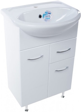 Tivoli Тумба Сити 55 462317 под умывальник Уют 55 (белый) – изображение в каталоге