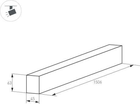 Шинопровод Arlight Mag-Track-4563-1500 026906(1) – фото товара