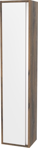 ЗОВ Шкаф-пенал Парма 150 PP150LA0MWMC1A (аттик/белый матовый/алюминий) – изображение в каталоге