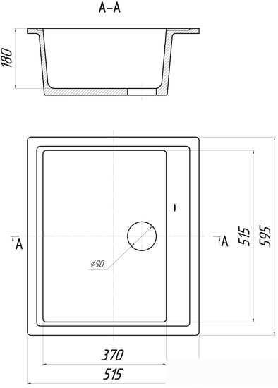 Кухонная мойка Gerhans A12 (бежевый) - фото товара
