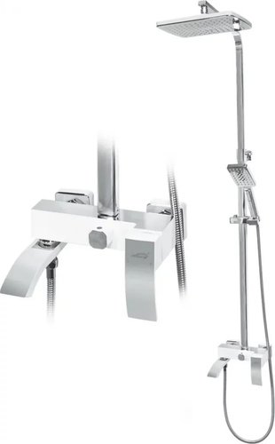 Душевая система Hansberge H5077 (белый хром) - изображение в каталоге