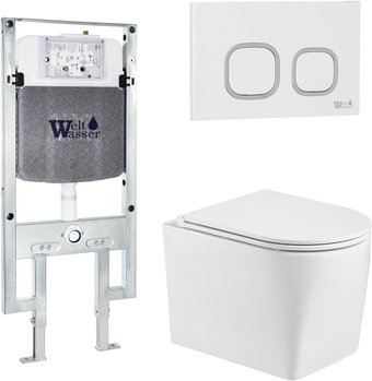 Унитаз подвесной WeltWasser Amberg 497 ST + Nesenbach 004 GL-WT + Amberg RD-WT - изображение в каталоге