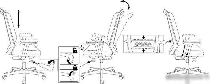 Кресло Бюрократ MC-611N TW-01 38-418 (черный) – фото товара