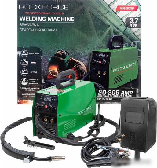 Сварочный инвертор RockForce RF-MIG-205P – изображение в каталоге