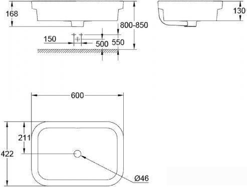 Умывальник Grohe Eurocosmo 39124001 - фото товара