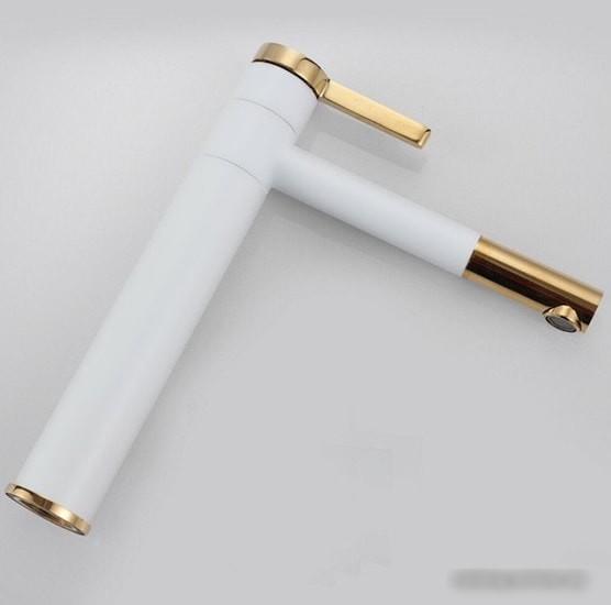 Смеситель Rea Smart REA-B8400 (белый/золотой) - фото товара