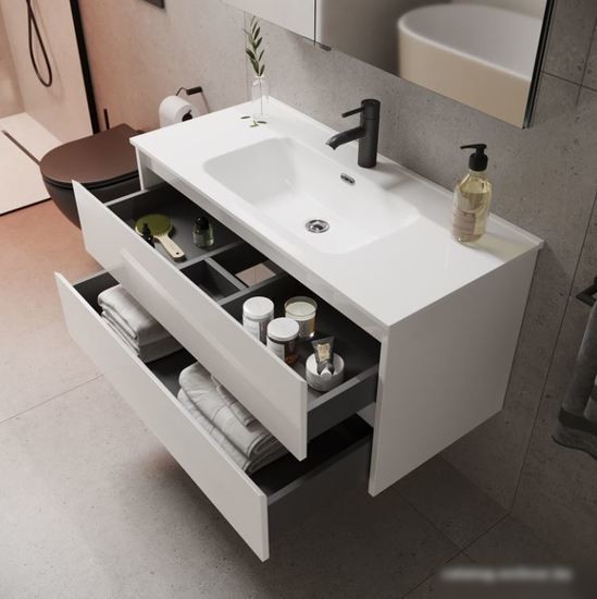 Sancos Тумба под умывальник Libra LB80W (белый глянец) – фото товара