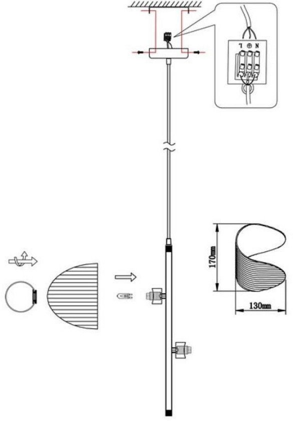 Подвесная люстра Omnilux OML-52406-02 – фото товара