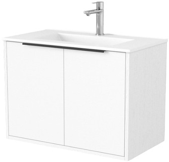 Дабер Тумба под умывальник 018 WeltWasser Deilbach 7517-70 Т18.7W.0.5Ч (белый древесный/ручка черная) – изображение в каталоге