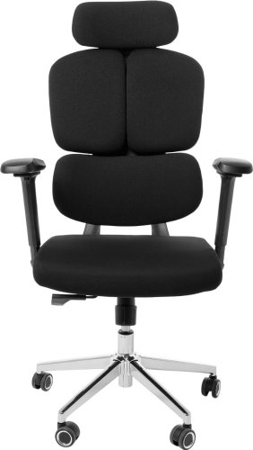 Игровое (геймерское) кресло Jiqiao R6001-ПЧ (черный/черный) – изображение в каталоге