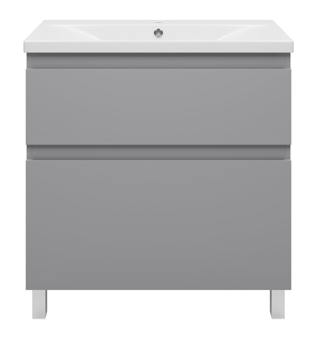 Misty Тумба с умывальником Лаки 80 П-Лак-01080-5012Я+RCW-140380WH – фото товара