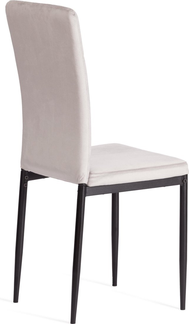 Стул TetChair Verter металл/флок 47.8x41.5x97 (светло-серый HLR14/черный) – фото товара