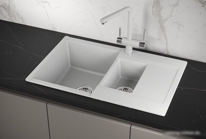 Кухонная мойка Granula ES-7808 (арктик) - фото товара