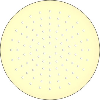 Верхний душ Aquatek AQ2077BG (золото) - изображение в каталоге