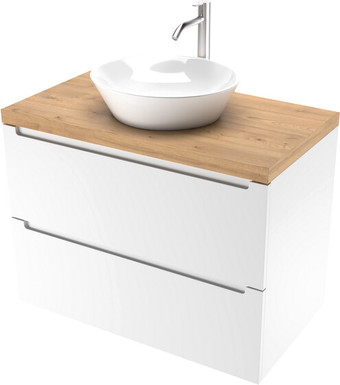 ЗОВ Тумба под умывальник Дион 60 D60LWP0M9003MKV5-HPL38T (туя/белый матовый) – изображение в каталоге