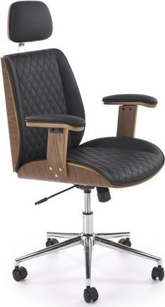 Офисное кресло Halmar Timber (черный/орех) – изображение в каталоге