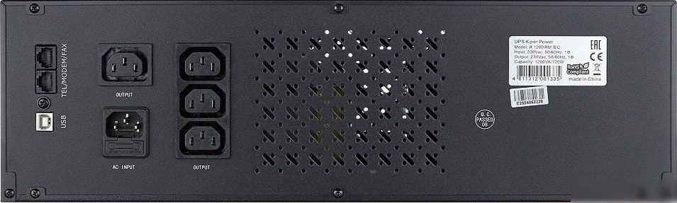 Источник бесперебойного питания Kiper R1200 RM IEC (1200VA/720W) – фото товара