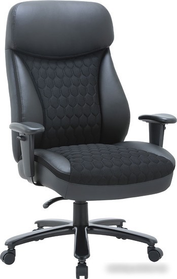 Офисное кресло CHAIRMAN CH414 (экокожа/ткань черный) – изображение в каталоге