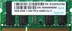 Оперативная память Apacer 4GB DDR3 SO-DIMM PC3-12800 (AS04GFA60CATBGC) – изображение в каталоге