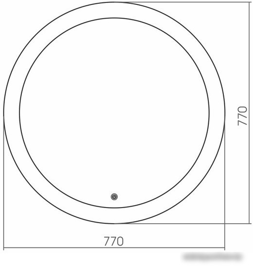 Мебель для ванных комнат Grossman Зеркало Cosmo LED 77x77 9D770 – фото товара