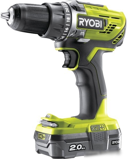 Дрель-шуруповерт Ryobi R18DD3-120S 5133003347 (с 1-м АКБ 2.0 Ah, сумка) – фото товара