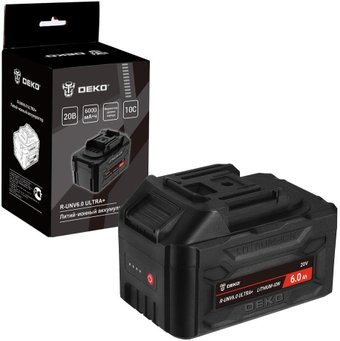 Аккумулятор Deko R-UNV6.0 Ultra+ 083-1019 (20В/6 Ач) – изображение в каталоге