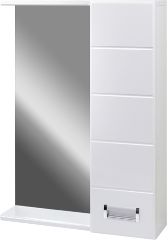 Doratiz Шкаф с зеркалом Вега 50 (правый, белый) – изображение в каталоге