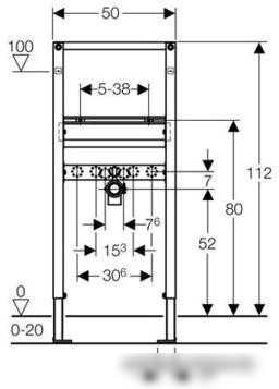 Инсталляция для раковины Geberit Duofix [111.434.00.1] - фото товара