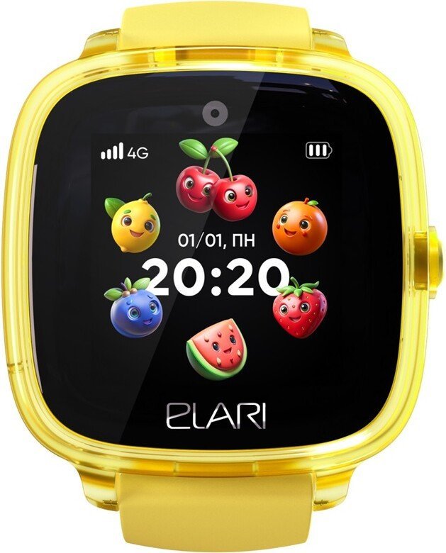 Детские умные часы Elari KidPhone Fresh 4G (желтый) – фото товара