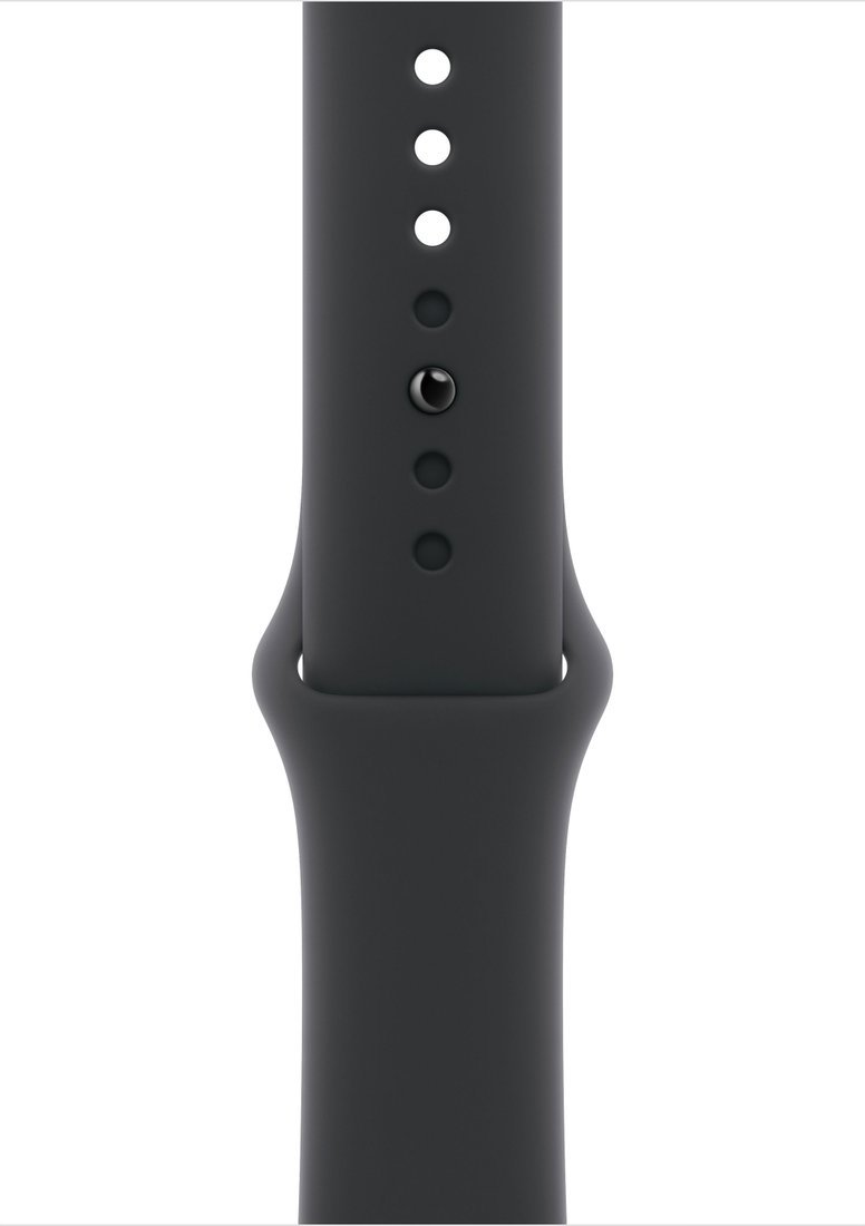 Умные часы Apple Watch Series 10 46 мм (алюминиевый корпус, черный/черный, спортивный силиконовый ремешок S/M) – фото товара