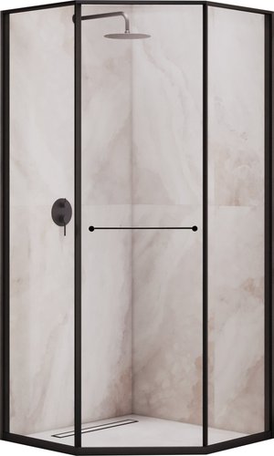 Душевой уголок RGW SV-82B L 33328299-14L (черный/прозрачное стекло) - изображение в каталоге