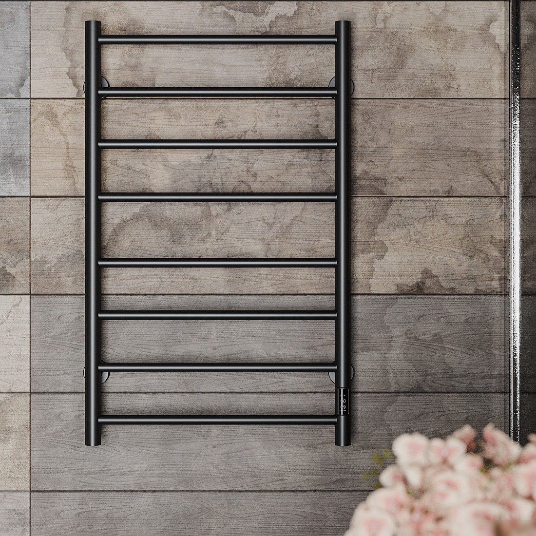 Полотенцесушитель Roxen Caspia BK-109W-8T 11070-5385B (черный) - фото товара