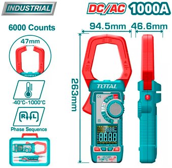 Токовые клещи Total TMT7610002 – изображение в каталоге