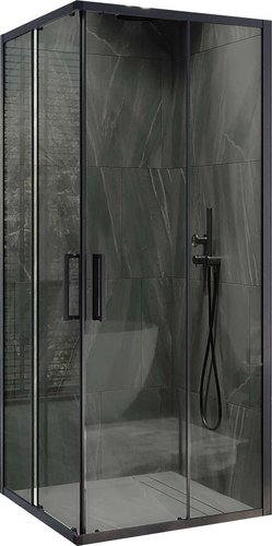 Душевой уголок MaybahGlass MGY-1328-6 (графит стекло/черный) - изображение в каталоге