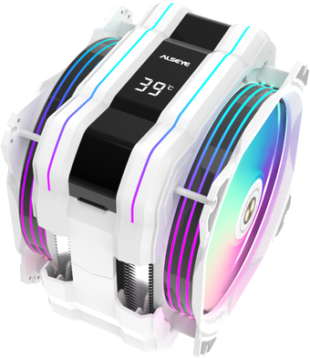 Кулер для процессора ALSEYE M120D W Plus (белый) – изображение в каталоге