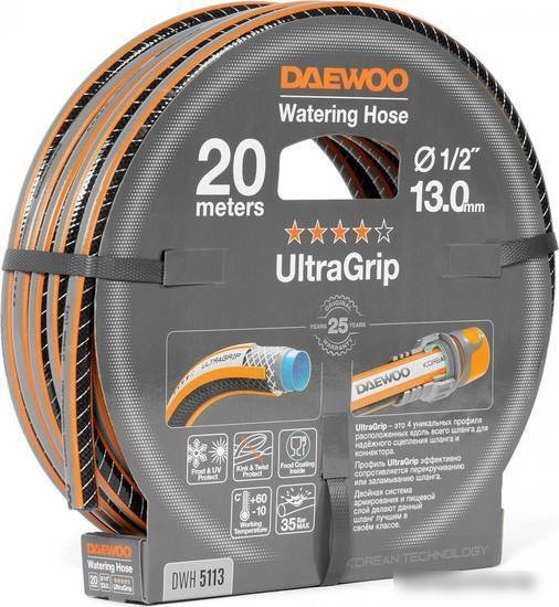 Шланг Daewoo Power UltraGrip DWH 5113 (1/2'', 20 м) – фото товара