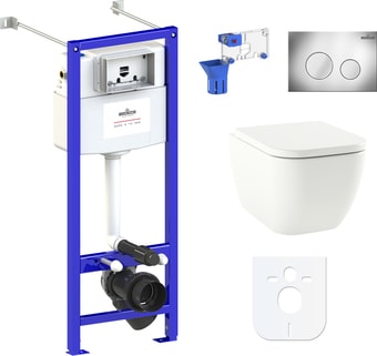 Унитаз Lavinia Boho Relfix One Rimless 7 в 1 87050162 (хром пластик) - изображение в каталоге