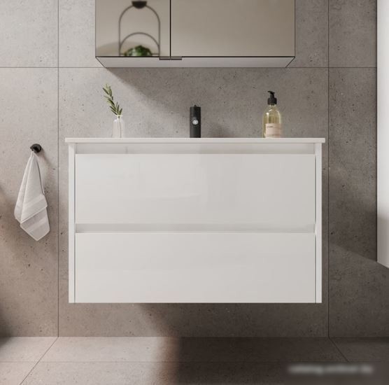 Sancos Тумба под умывальник Libra LB80W (белый глянец) – фото товара
