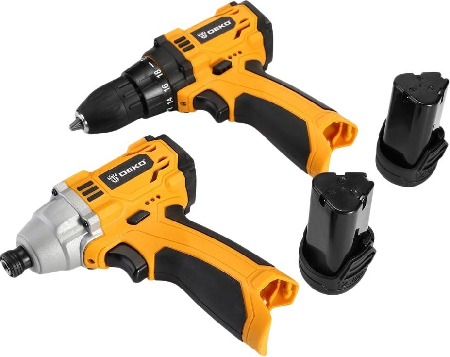 Deko SET 063-4107 (шуруповерт, винтоверт, 2 АКБ, кейс) – фото товара