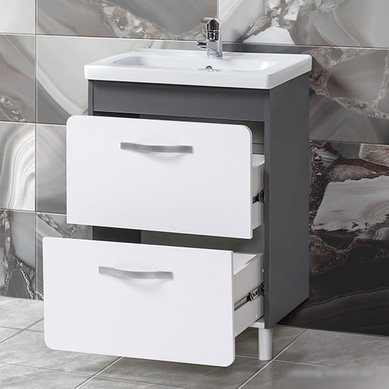 Мебель для ванных комнат Акваль Тумба под умывальник Сеул 62 СЕУЛ.62.10.27.N – фото товара