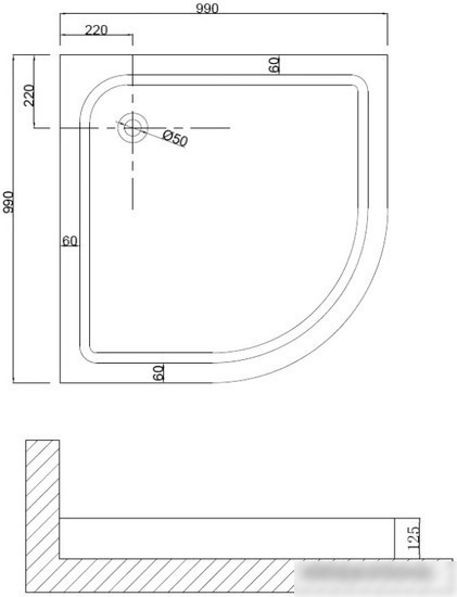 Душевой уголок Niagara NG-6816-08 100x100x190 - фото товара