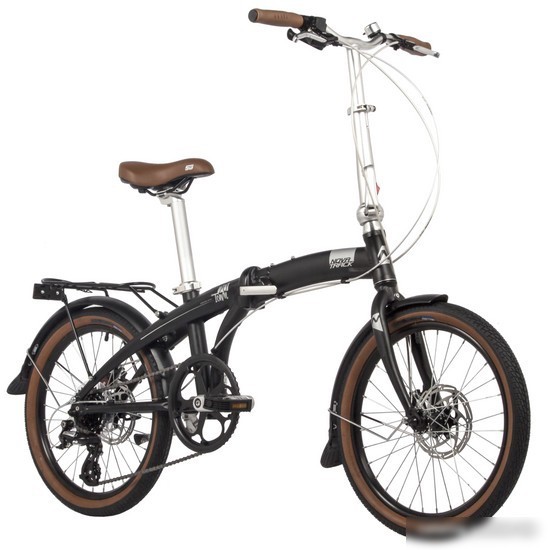 Велосипед Novatrack Town alloy 8 D 2024 (черный) – фото товара