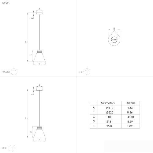 Подвесная люстра Eglo Twicken 43838 – фото товара