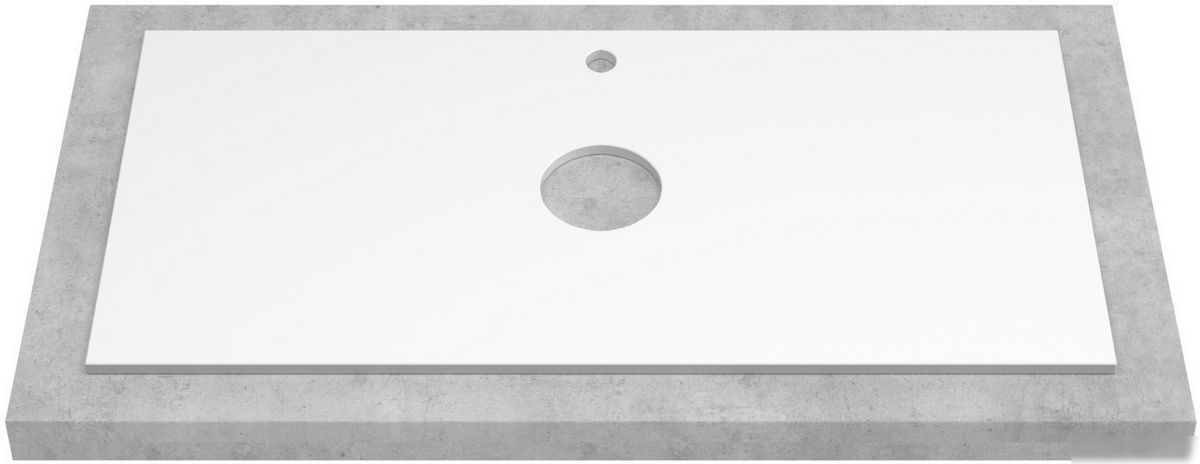 ЗОВ Тумба под умывальник Кито-2 2K80LW0MRMC-LDSPW (белый/тростник) – фото товара