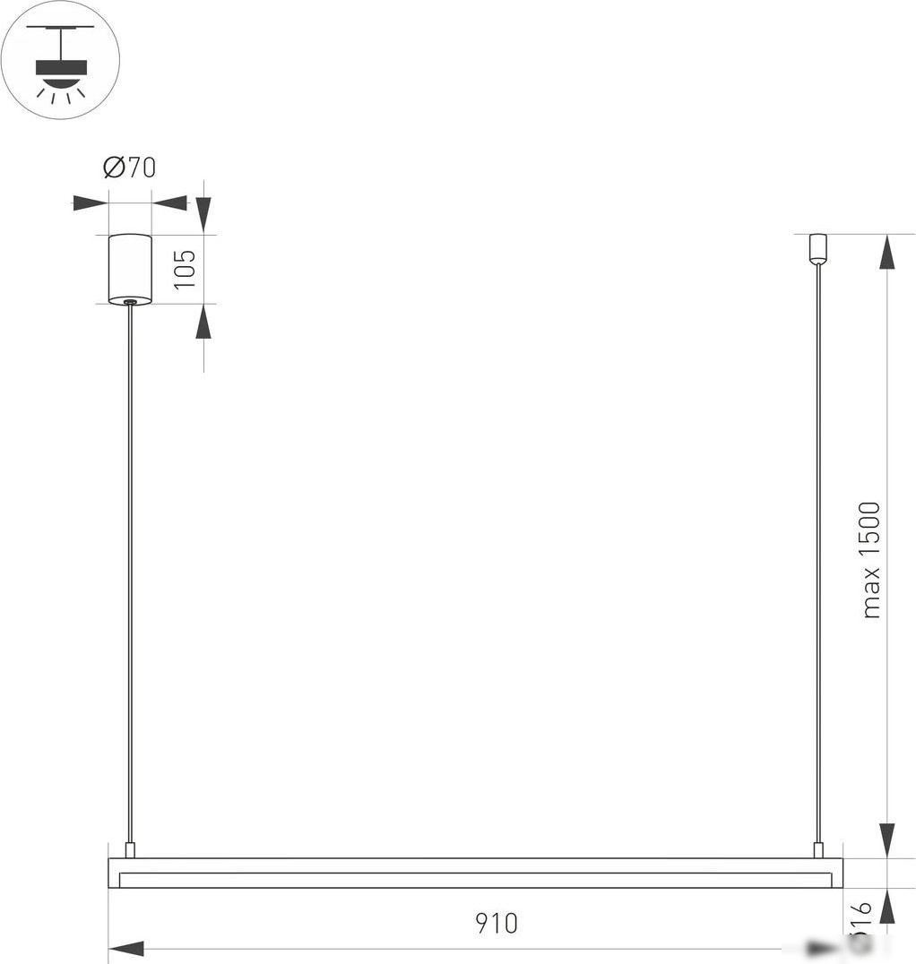 Подвесная люстра Arlight SP-Umbra-Hang-H-L900-15W Day4000 036942(1) – фото товара