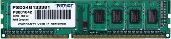 Оперативная память Patriot Signature 4GB DDR3 PC3-10600 (PSD34G133381) – изображение в каталоге