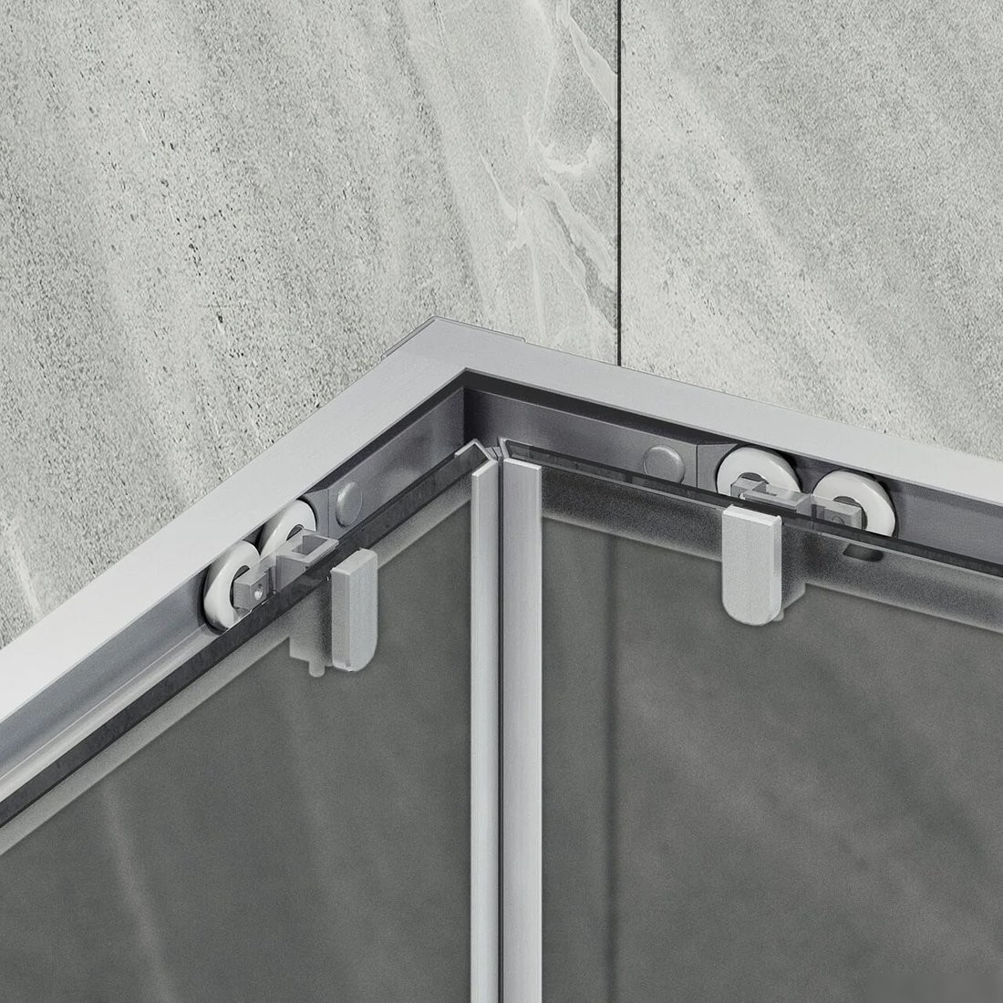 Душевой уголок MaybahGlass MGY-1331-5 (графит матовый стекло/хром матовый) - фото товара